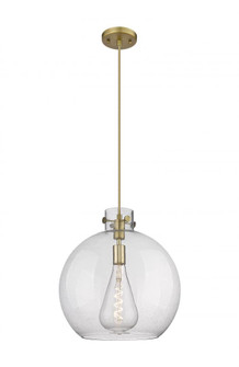 Newton Sphere - 1 Light - 16 inch - Brushed Brass - Cord hung - Pendant (3442|410-1PL-BB-G410-16SDY)