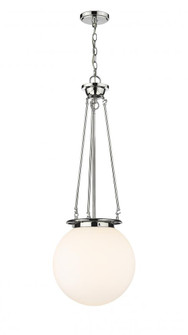 Beacon - 1 Light - 14 inch - Polished Chrome - Chain Hung - Pendant (3442|221-1P-PC-G201-14)