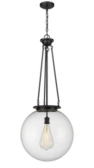 Beacon - 1 Light - 18 inch - Matte Black - Chain Hung - Pendant (3442|221-1P-BK-G204-18)