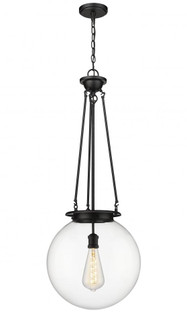 Beacon - 1 Light - 16 inch - Matte Black - Chain Hung - Pendant (3442|221-1P-BK-G202-16)