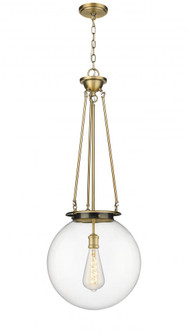 Beacon - 1 Light - 16 inch - Brushed Brass - Chain Hung - Pendant (3442|221-1P-BB-G202-16)