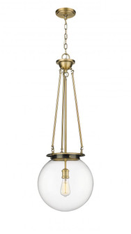 Beacon - 1 Light - 14 inch - Brushed Brass - Chain Hung - Pendant (3442|221-1P-BB-G202-14)