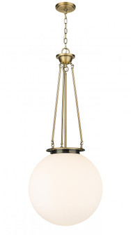 Beacon - 1 Light - 18 inch - Brushed Brass - Chain Hung - Pendant (3442|221-1P-BB-G201-18)