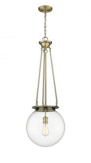 Beacon - 1 Light - 14 inch - Antique Brass - Chain Hung - Pendant (3442|221-1P-AB-G202-14)