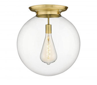 Beacon - 1 Light - 18 inch - Satin Gold - Flush Mount (3442|221-1F-SG-G202-18)