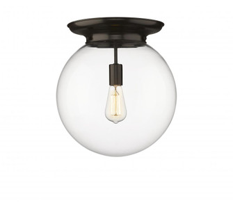 Beacon - 1 Light - 14 inch - Oil Rubbed Bronze - Flush Mount (3442|221-1F-OB-G202-14)