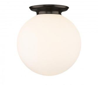 Beacon - 1 Light - 18 inch - Oil Rubbed Bronze - Flush Mount (3442|221-1F-OB-G201-18)