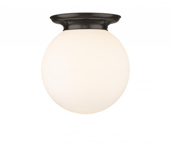 Beacon - 1 Light - 14 inch - Oil Rubbed Bronze - Flush Mount (3442|221-1F-OB-G201-14)