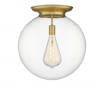 Beacon - 1 Light - 18 inch - Brushed Brass - Flush Mount (3442|221-1F-BB-G202-18)