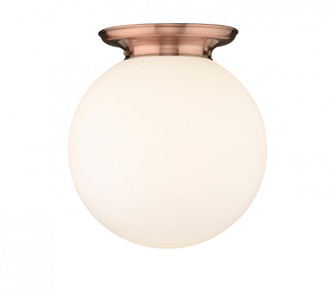 Beacon - 1 Light - 16 inch - Antique Copper - Flush Mount (3442|221-1F-AC-G201-16)