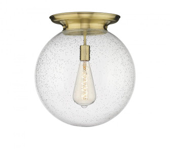 Beacon - 1 Light - 16 inch - Antique Brass - Flush Mount (3442|221-1F-AB-G204-16)