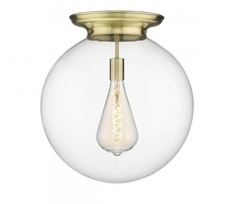 Beacon - 1 Light - 18 inch - Antique Brass - Flush Mount (3442|221-1F-AB-G202-18)