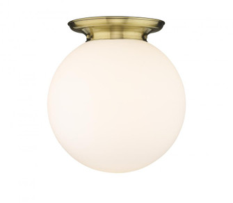 Beacon - 1 Light - 16 inch - Antique Brass - Flush Mount (3442|221-1F-AB-G201-16)