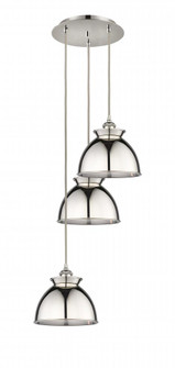 Adirondack - 3 Light - 15 inch - Polished Nickel - Cord hung - Multi Pendant (3442|113B-3P-PN-M14-PN)