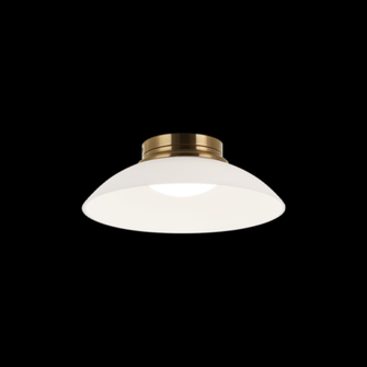 Luna Aged Gold Brass Flush Mounts (3605|M16401AGFR)