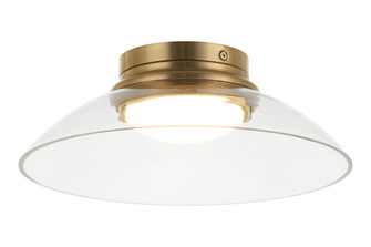 Luna Aged Gold Brass Flush Mounts (3605|M16401AGCL)