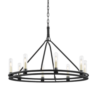 Sutton Exterior Chandelier (52|F6233-TBK)