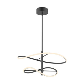 Collide 24-in Black LED Pendant (461|PD96424-BK)