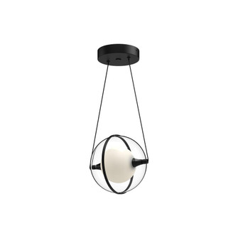 Aries 8-in Black LED Pendant (461|PD76708-BK)