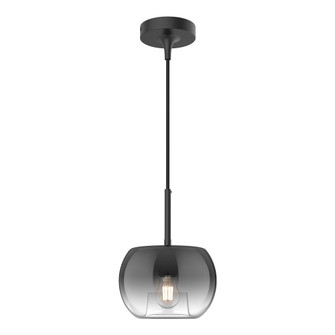 Samar 8-in Black/Smoked 1 Light Socket Pendant (461|PD57508-BK/SM)