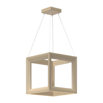 Morina 12-in White Oak Dimmable LED Pendant (461|PD32901-WK)