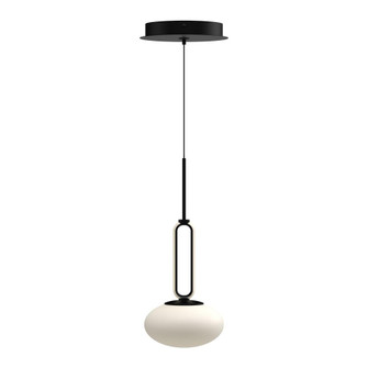 Tavira 6-in Black Dimmable LED Pendant (461|PD29806-BK)