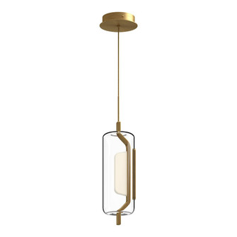 Hilo 5-in Brushed Gold LED Pendant (461|PD28515-BG)