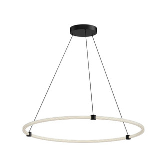 Bruni 40-in Black Dimmable LED Pendant (461|PD24748-BK)