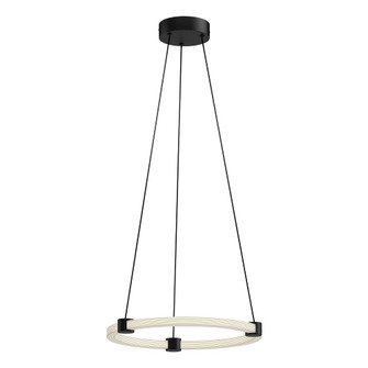 Bruni 16-in Black Dimmable LED Pendant (461|PD24716-BK)