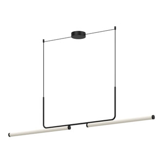 Vesper 73-in Black LED Linear Pendant (461|LP73073-BK)