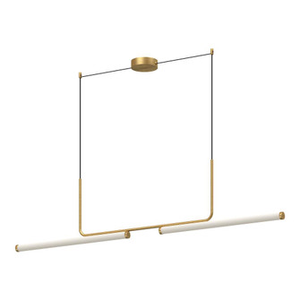 Vesper 73-in Brushed Gold LED Linear Pendant (461|LP73073-BG)