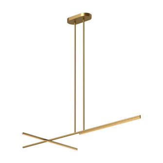 Shift 60-in Brushed Gold LED Linear Pendant (461|LP28760-BG)
