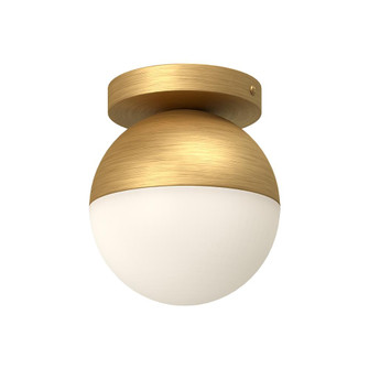 Monae 6-in Brushed Gold/Opal Glass 1 Light Flush Mount (461|FM58306-BG/OP)