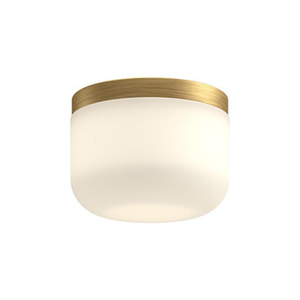 Mel 5-in Brushed Gold/Opal Glass LED Flush Mount (461|FM53005-BG/OP)
