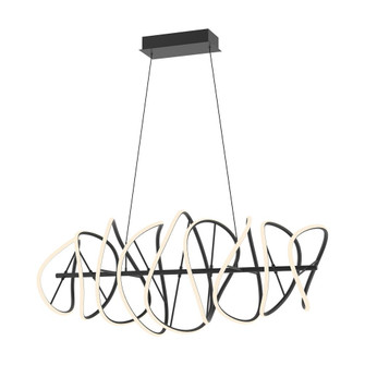 Collide 44-in Black Dimmable LED Chandelier (461|CH96442-BK)
