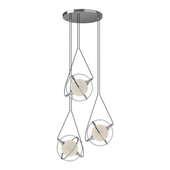 Aries 28-in Chrome Dimmable LED Chandelier (461|CH76728-CH)