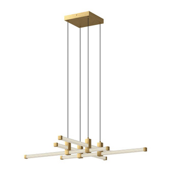 Blade 34-in Brushed Gold LED Chandeliers (461|CH23534-BG)