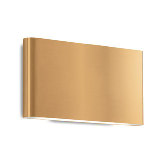 Slate 10-in Brushed Gold LED Wall Sconce (461|AT6510-BG)