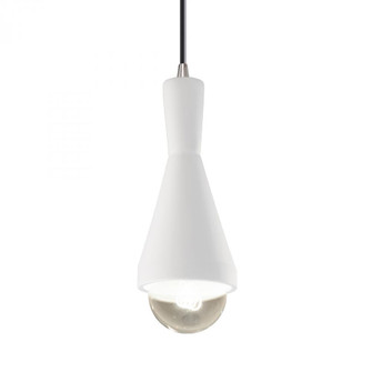 Erlen 1-Light Pendant (254|CER-6520-WHT-NCKL-BKCD)