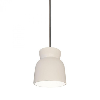 Large Hourglass Pendant (254|CER-6515-MAT-NCKL-RIGID)