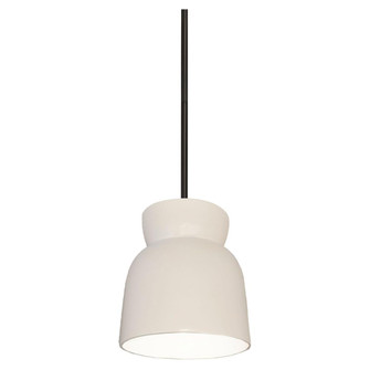 Large Hourglass LED Pendant (254|CER-6515-MAT-MBLK-RIGID-LED1-700)