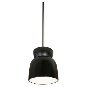 Large Hourglass LED Pendant (254|CER-6515-CRB-NCKL-RIGID-LED1-700)