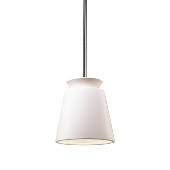 Small Trapezoid Pendant (254|CER-6425-MAT-NCKL-RIGID)