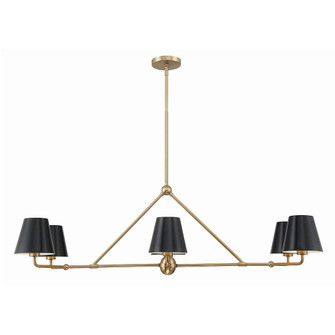 Xavier 46'' Vibrant Gold Linear Chandelier (205|XAV-B9306-VG)
