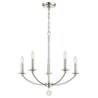 Mila 23'' Polished Nickel Chandelier (205|MIL-8005-PN)