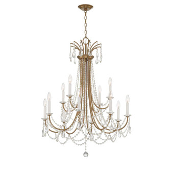 Karrington 30'' Aged Brass Chandelier (205|KAR-90912-AG-CL-MWP)