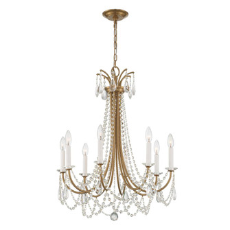 Karrington 26'' Aged Brass Chandelier (205|KAR-90908-AG-CL-MWP)