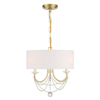 Delilah 15.75'' Aged Brass Chandelier (205|DEL-90803-AG)