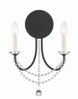 Delilah 2 Light Matte Black Sconce (205|DEL-90802-MK)