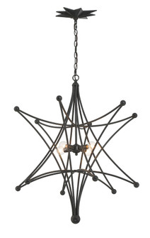 Astro 4 Light Black Chandelier (205|9236-BK)